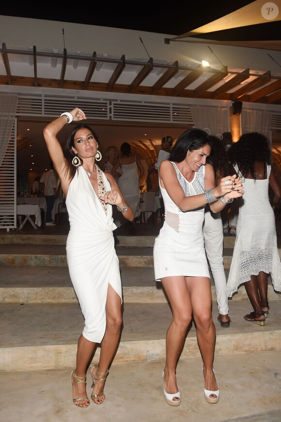 Flavio Briatore et Elisabetta Gregoraci lors du réveillon du nouvel an à Malindi au Kenya, le 31 décembre 2014