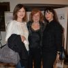 Alexandra Kazan, Eva Darlan et Mathilda May lors du cocktail de lancement du livre "Garde-Robes" de Nathalie Garçon à l'Hôtel Régina à Paris, le 13 octobre 2014
