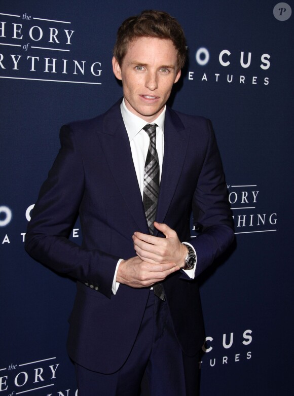 Eddie Redmayne - Première du film "The Theory of Everything" à Beverly Hills le 28 octobre 2014.