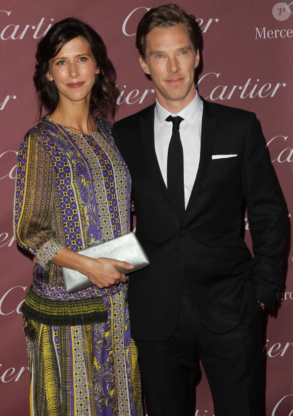 Benedict Cumberbatch et sa fiancée Sophie Hunter - People à la 26ème soirée annuelle des "Palm Springs International Film Festival Awards" à Palm Springs, le 3 janvier 2015.