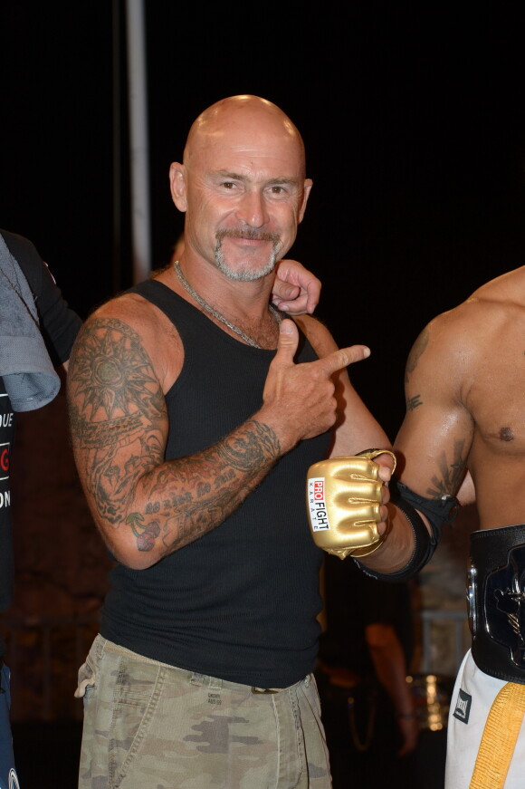 Vincent Lagaf' - Soiree "FIGHT NIGHT" a Saint-Tropez, le 4 aout 2013
