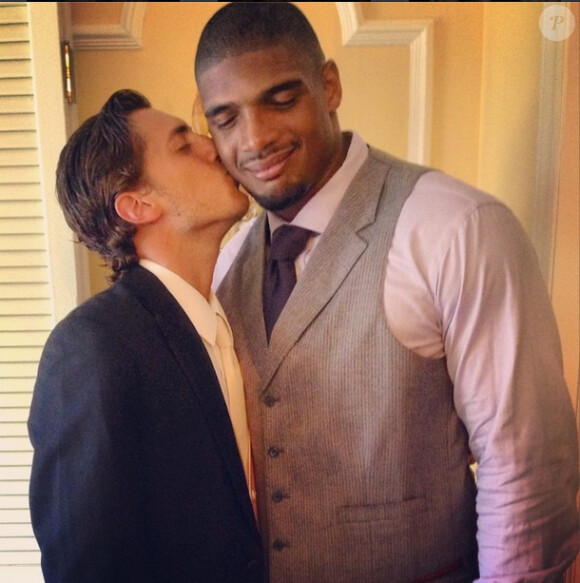 Michael Sam et Vito Cammisano, photo publiée sur le compte Instagram du second, le 30 juin 2014