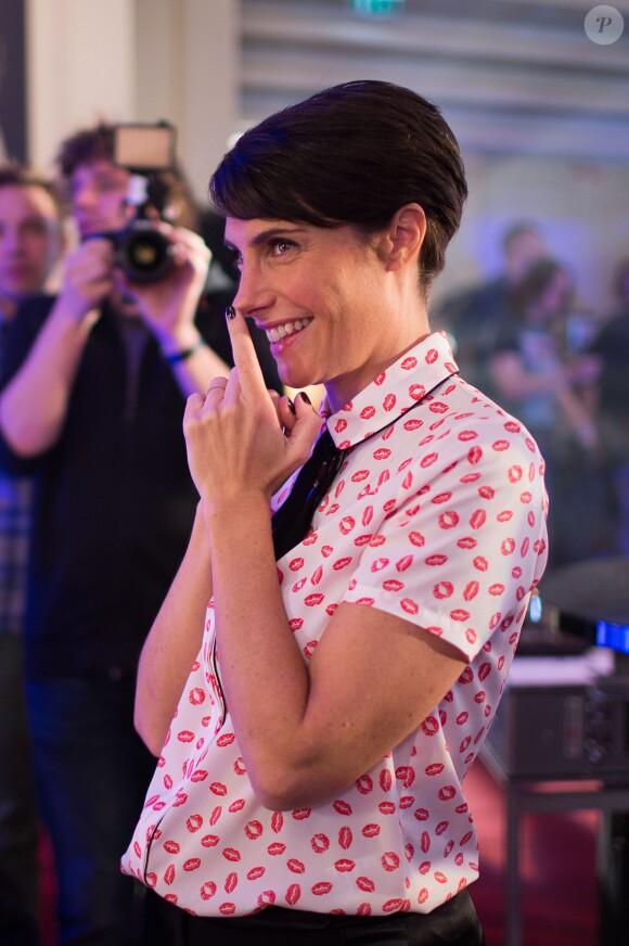 Exclusif - Alessandra Sublet - Enregistrement de l'émisssion du "Sidaction 2014 : La télé chante contre le Sida" le 25 mars 2014 au thêatre Mogador à Paris.