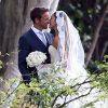 Exclusif - Jenson Button et Jessica Michibata se marient à Maui à Hawaï, le 29 décembre 2014 entourés de leurs familles et de leurs amis.