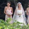 Exclusif - Le coureur automobile de Formule 1 anglais Jenson Button et Jessica Michibata se marient dans la stricte intimité à Maui à Hawaï, le 29 décembre 2014 entourés de leurs familles et de leurs amis.