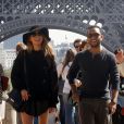  Exclusif - John Legend et Chrissy Teigen en visite &agrave; la Tour Eiffel le 12 septembre 2014 