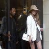 John Legend et sa femme Chrissy Teigen font du shopping à Paris le 10 septembre 2014. Le couple s'est rendu chez Colette et Tom Ford.