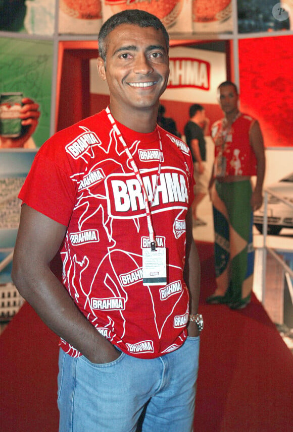 Romario au Brahma Cabin de Rio de Janeiro le 7 février 2005
