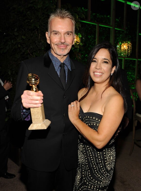 Billy Bob Thornton et sa compagne Connie Angland à la soirée organisée par la FOX après les Golden Globe Awards à Los Angeles, le 11 janvier 2015.