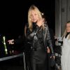 Kate Moss arrive au défilé haute couture Maison Margiela (par John Galliano) à Londres. Le 12 janvier 2015.