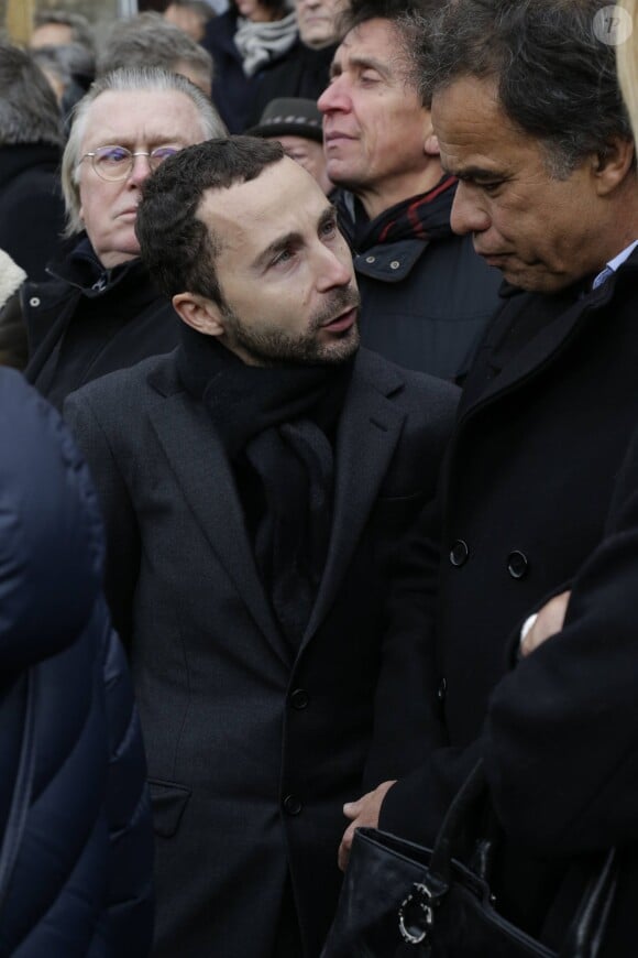 Nicolas Todt lors des obsèques de Jean-Pierre Beltoise à Saint-Vrain le 12 janvier 2015