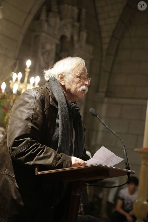 Le frère de Jean-Pierre Beltoise lors de ses obsèques à Saint-Vrain le 12 janvier 2015