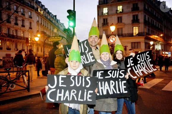 Marche républicaine pour Charlie Hebdo à Paris le 11 janvier 2015.