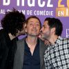 Max Boublil, Gad Elmaleh, Manu Payet - Soirée d'ouverture du 18e festival international du film de comédie de l'Alpe d'Huez, le 14 janvier 2015.