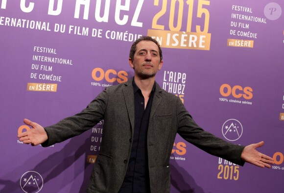 Gad Elmaleh - Soirée d'ouverture du 18e festival international du film de comédie de l'Alpe d'Huez, le 14 janvier 2015.