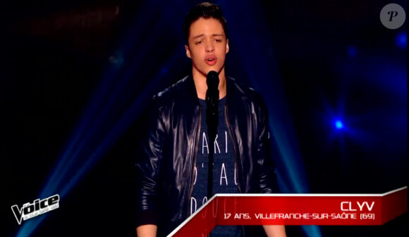 Clyv dans The Voice 4, sur TF1, le samedi 17 janvier 2015