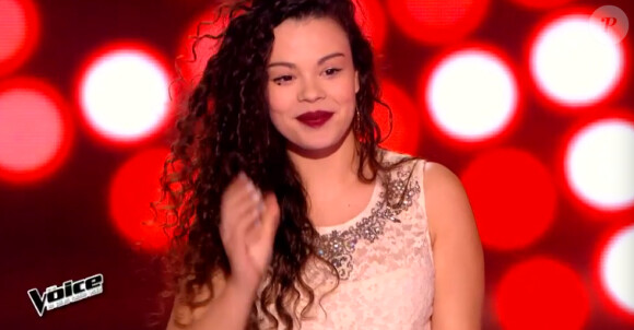 Léa Tchena dans The Voice 4, le samedi 17 janvier 2015, sur TF1