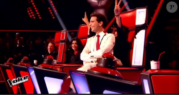 Zazie et Mika font le show dans The Voice 4, sur TF1, le samedi 17 janvier 2015