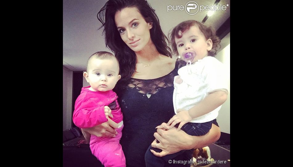Jade Foret et ses filles Mila et Liva. Janvier 2015.