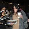 L'ancienne star de la série télé Beverly Hills 90210 Shannen Doherty se rend à la station de radio SiriusXM pour l'enregistrement de l'émission de radio Just Jenny, le 15 janvier 2015