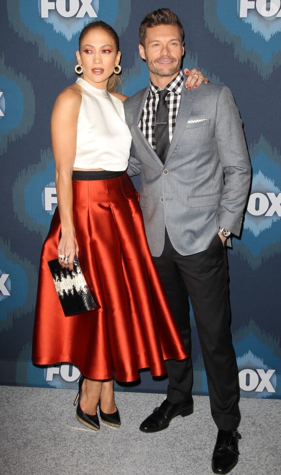 Jennifer Lopez, Ryan Seacrest à la soirée "Fox Winter TCA All-Star" à Pasadena, le 17 janvier 2015.