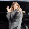 Jennifer Lopez arrive sur le plateau de Good Morning America le 19 janvier 2015