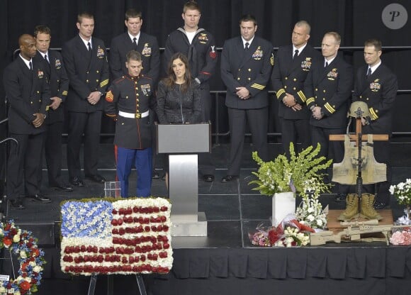 Les obsèques en grande pompe du héros Chris Kyle au Cowboys Stadium à Arlington, le 11 février 2013.