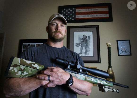 Chris Kyle, ex Navy SEAL et grand tireur d'élite, assurait la promotion du roman "American Sniper: The Autobiography of the Most Lethal Sniper in U.S. Military History", le 6 avril 2012.