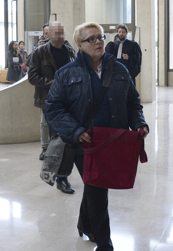Jacqueline Cuchet (alias Jakie Quartz) au tribunal correctionnel de Créteil pour des faits de violences sur sa mère. Le 18 février 2014.