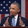 Barack Obama lors de son discours sur l'état de l'Union, à Washington, le 20 janvier 2015