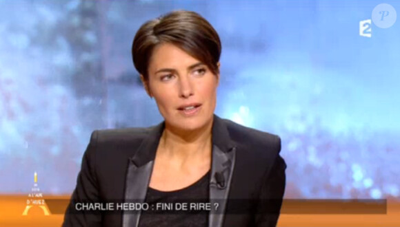 Alessandra Sublet, dans Un soir à la Tour Eiffel, le 21 janvier 2015, sur France 2