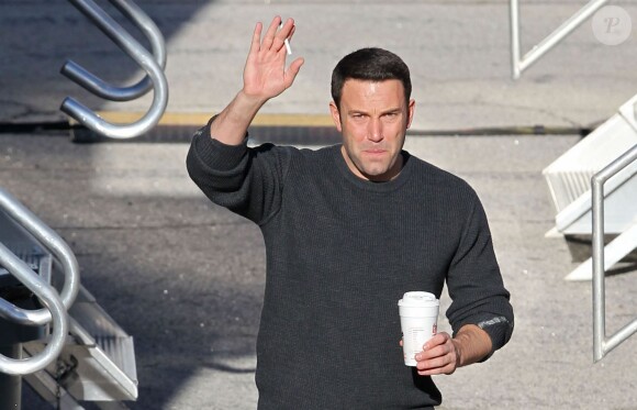 Ben Affleck  sur le tournage de son nouveau film "The Accountant" à Atlanta. Le 21 janvier 2015.