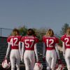 Behati Prinsloo, Lily Aldridge, Candice Swanepoel, Doutzen Kroes et Adriana Lima se préparent pour le Super Bowl XLIX dans la vidéo "Don't Drop The Ball" de Victoria's Secret. Janvier 2015.