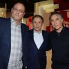 Jean Reno, Michel Drucker et Richard Berry - Enregistrement de l'émission "Vivement Dimanche" à Paris le 21 janvier 2015. L'émission sera diffusée le 25 janvier.