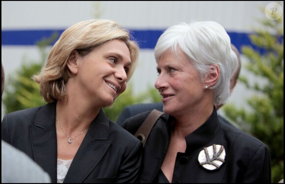 Françoise de Panafieu et Valérie Pecresse à Paris le 1er octobre 2009 aux obsèques de Christian Taittinger. 
 