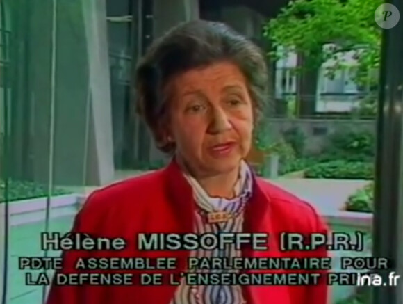 Hélène Missoffe, maman de Françoise de Panafieu, morte à 87 ans le 22 janvier 2015.