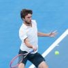 Gilles Simon (FRA) in action on day 2 of the 2015 Kooyong Classic tournament at the Kooyong Lawn Tennis Club in Melbourne, Australia January 14, 2015. Photo by Cal Sport Medi/DDP USA/ABACAPRESS.COM14/01/2015 - Melbourne
