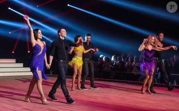 Exclusif - Alizée, Grégoire Lyonnet, Tonya Kinzinger, Maxime Dereymez - Tournée "Danse avec les stars" au Zénith de Lille, le 16 janvier 2015.