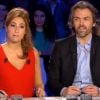 Léa Salamé et Aymeric Caron dans On n'est pas couché sur France 2, le samedi 24 janvier 2015.