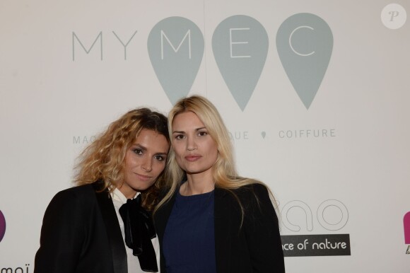 Exclusif - Julie Madar et Nikita Lespinasse - Soirée de lancement de l'application "MY M.E.C" à Paris, le 26 janvier 2015. Cette nouvelle application, créée par Nikita Lespinasse, donne accès en moins d'une heure à une prestation de qualité faite par des professionnels du maquillage, de l'esthétique ou de la coiffure.