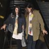 Frances Bean Cobain et son fiancé Isaiah Silva à l'aéroport de Los Angeles de retour sur Festival du Film de Sundace, le 26 janvier 2015.