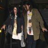 Frances Bean Cobain et son fiancé Isaiah Silva à l'aéroport de Los Angeles de retour sur Festival du Film de Sundace, le 26 janvier 2015.
