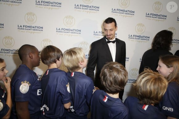 Exclusif - Zlatan Ibrahimovic - Soirée de gala de la Fondation Paris Saint-Germain qui fête ses 15 ans au Pavillon Gabriel à Paris le 27 janvier 2015.
