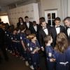Exclusif - Yohan Cabaye, Thiago Silva, Nicolas Douchez - Soirée de gala de la Fondation Paris Saint-Germain qui fête ses 15 ans au Pavillon Gabriel à Paris le 27 janvier 2015.