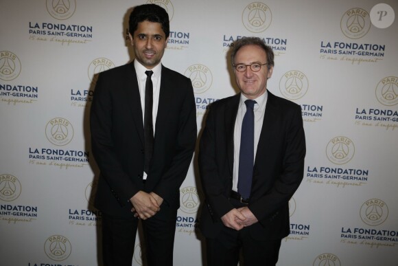 Exclusif - Nasser Al-Khelaïfi - Soirée de gala de la Fondation Paris Saint-Germain qui fête ses 15 ans au Pavillon Gabriel à Paris le 27 janvier 2015.