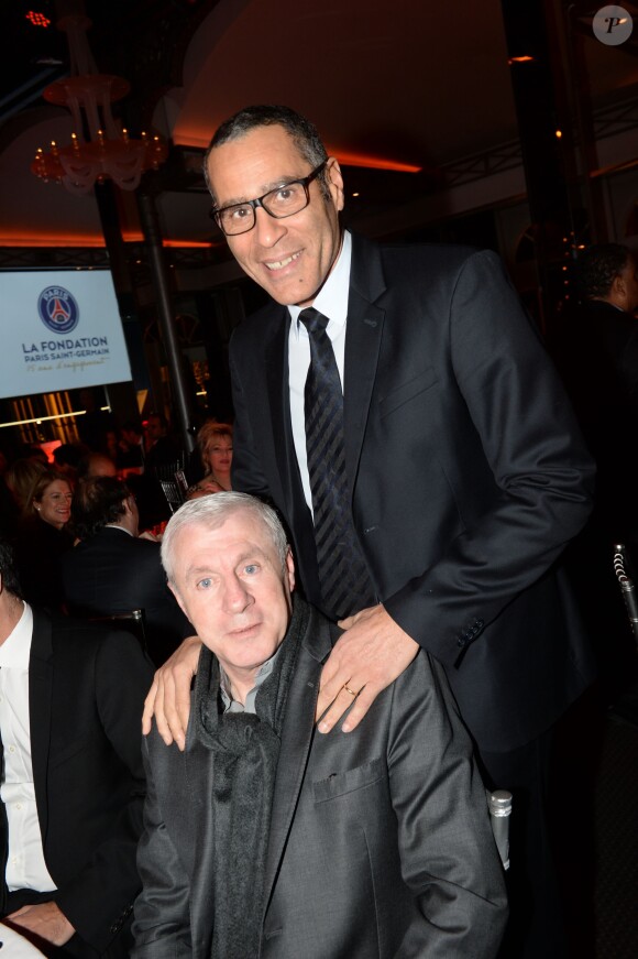 Exclusif - Luis Fernandez et Richard Dacoury - Soirée de gala de la Fondation Paris Saint-Germain qui fête ses 15 ans au Pavillon Gabriel à Paris le 27 janvier 2015.