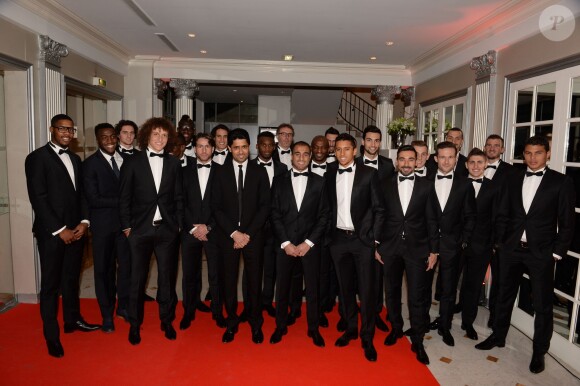 Exclusif - Les joueurs du PSG - Soirée de gala de la Fondation Paris Saint-Germain qui fête ses 15 ans au Pavillon Gabriel à Paris le 27 janvier 2015.