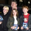 Robbie Coltrane, Rupert Grint, Emma Watson et Tom Felton lors du lancement du DVD de Harry Potter à Londres le 9 mai 2002