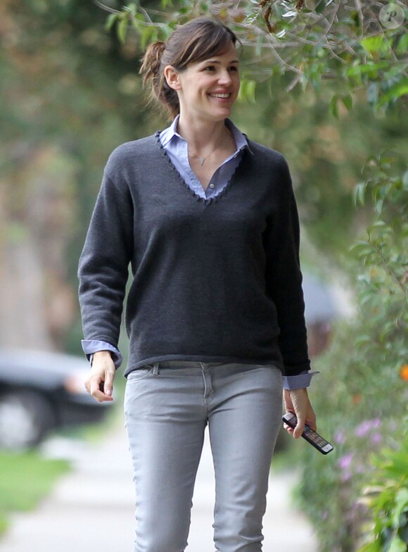 Jennifer Garner emmène sa fille Violet acheter une glace à Santa Monica, le 29 janvier 2015  