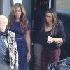 Exclusif - Beyoncé et sa mère Tina Knowles quittent le restaurant My Two Cents après un déjeuner en famille. Los Angeles, le 25 janvier 2015.